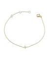 Bracelet Crivelli en Or Jaune avec Croix de Diamants