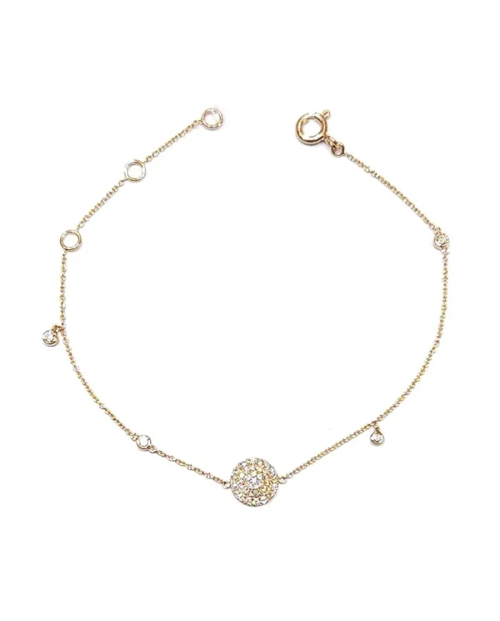 Crivelli Bracelet in Rose Gold with Diamond Pavé