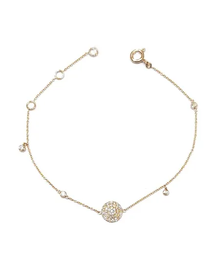 Bracciale Crivelli in Oro Rosa con Pavé di Diamanti