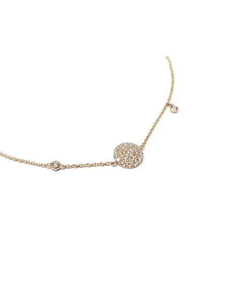 Bracelet Crivelli en or rose avec pavé de diamants