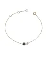 Bracciale Crivelli in Oro Rosa con Doppio Pavé di Diamanti Bianchi e Neri