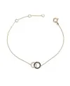 Crivelli Bracelet in Rose Gold with Double Pavé of White and Black Diamonds