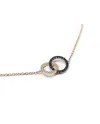 Bracciale Crivelli in Oro Rosa con Doppio Pavé di Diamanti Bianchi e Neri