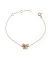 Bracelet Crivelli en or rose avec papillon et diamants