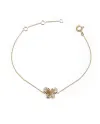 Bracelet Crivelli en or rose avec papillon et diamants