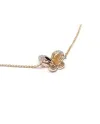 Bracciale Crivelli in Oro Rosa con Farfalla e Diamanti