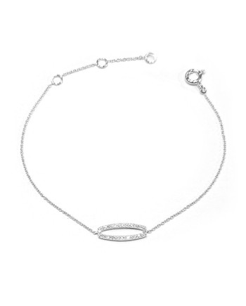 Bracciale Crivelli in Oro Bianco con Pavé di Diamanti