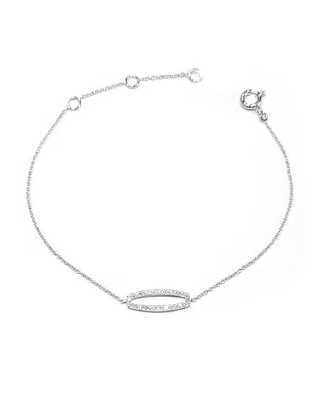 Crivelli Bracelet in White Gold with Diamond Pavé