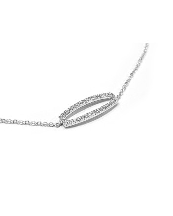 Bracciale Crivelli in Oro Bianco con Pavé di Diamanti