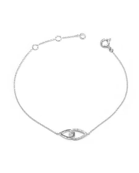 Bracciale Crivelli in Oro Bianco con Diamanti
