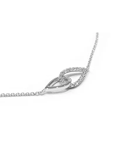 Bracciale Crivelli in Oro Bianco con Diamanti
