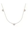Crivelli Choker in Rose Gold with Hearts and Diamonds