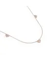 Collana Crivelli in Oro Rosa con Cuori e Diamanti