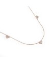 Crivelli Choker in Rose Gold with Hearts and Diamonds