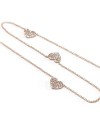 Crivelli Choker in Rose Gold with Hearts and Diamonds