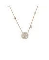 Girocollo Crivelli in Oro Rosa con Pavé Diamanti