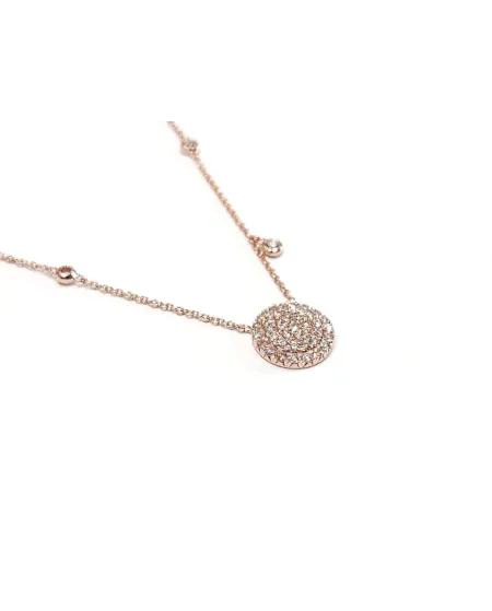 Collier ras du cou Crivelli en or rose avec pavé de diamants