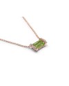Collier Crivelli en or rose avec péridot et diamants
