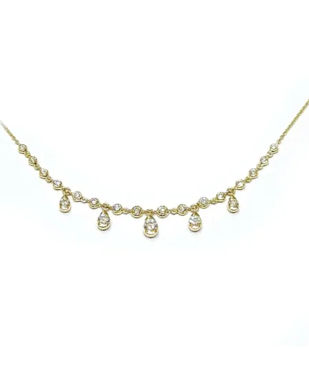 Collana Crivelli in Oro Giallo con Diamanti