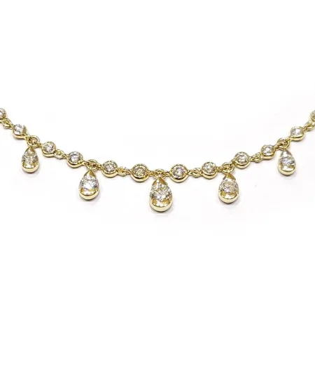 Collana Crivelli in Oro Giallo con Diamanti
