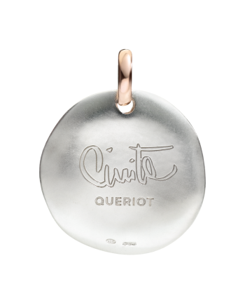 Queriot pendant coin of civita in silver pour toi