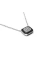 Collana Crivelli in Oro Bianco con Pendente Diamante e Onice