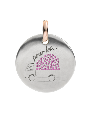 Pendentif Queriot pièce de civita en argent pour toi