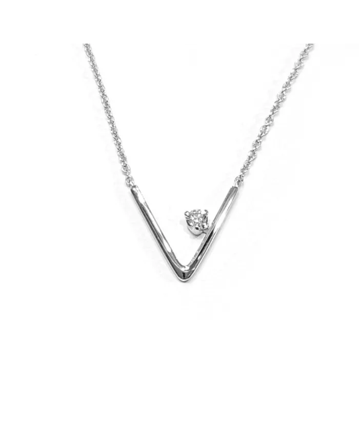 Crivelli White Gold Choker with Diamond