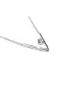 Collana Crivelli in Oro Bianco con Diamante