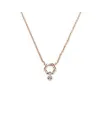 Collier ras du cou Crivelli en or rose avec diamant