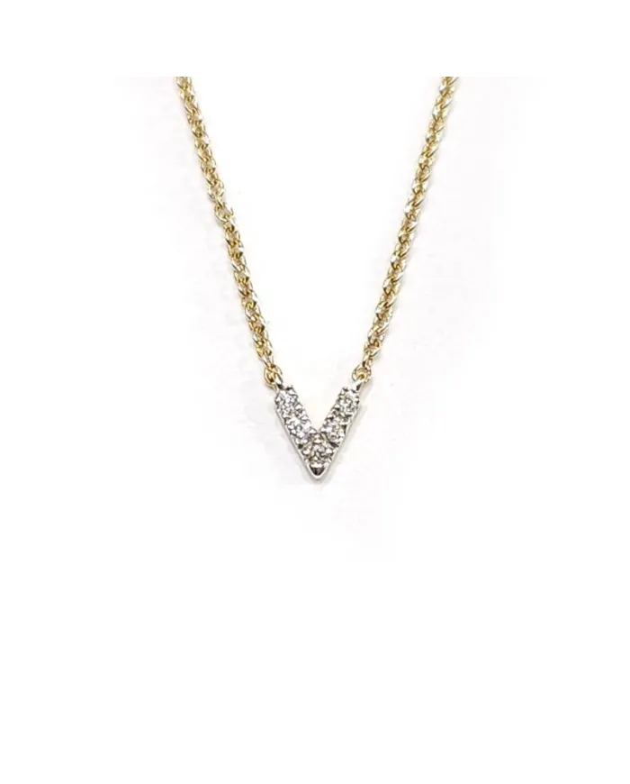Collier Crivelli en or jaune avec diamants