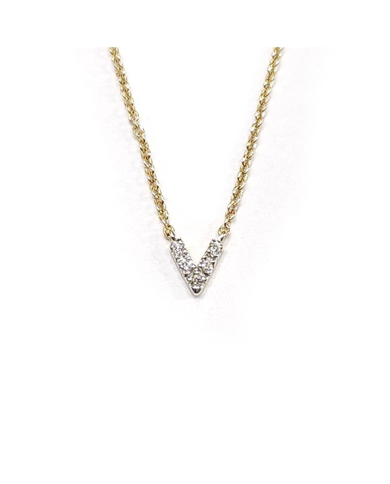 Collier Crivelli en or jaune avec diamants