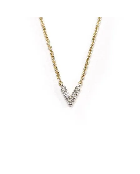 Collier Crivelli en or jaune avec diamants