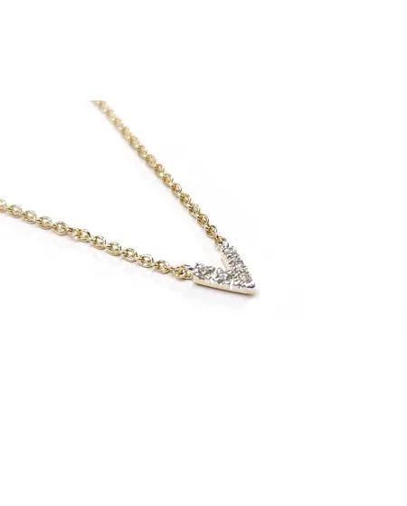 Collier Crivelli en or jaune avec diamants