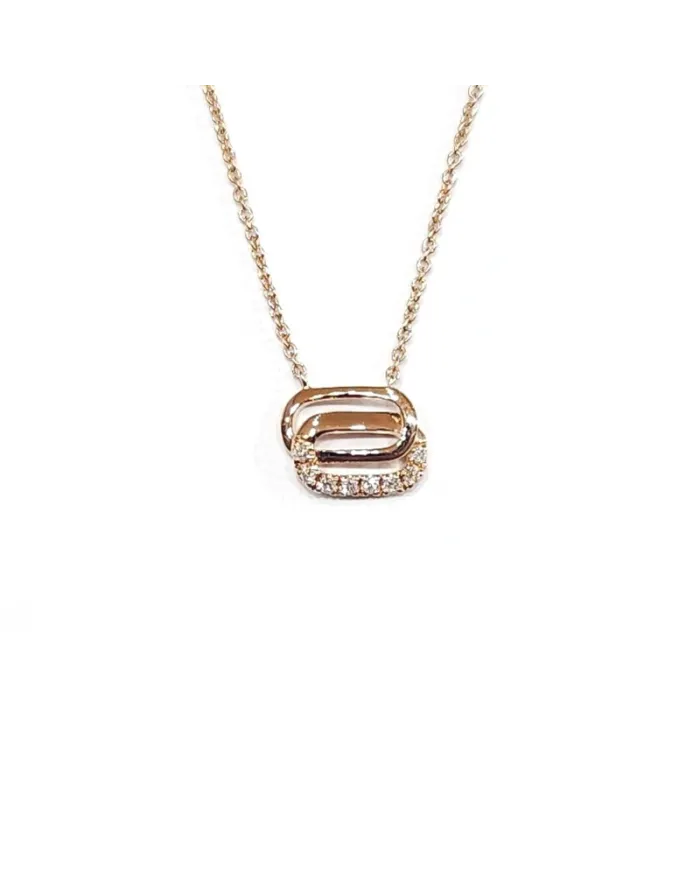 Crivelli Necklace in Rose Gold with Diamonds