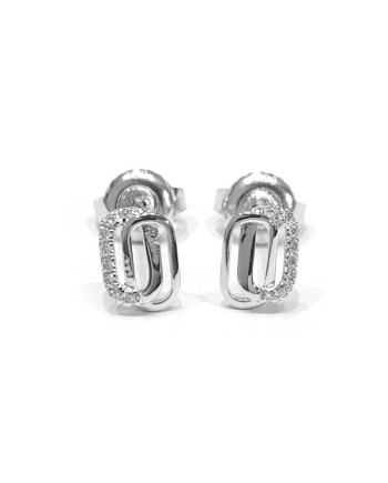 Orecchini Crivelli in Oro Bianco con Diamanti Bianchi