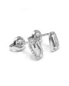 Crivelli Earrings in White Gold with White Diamonds