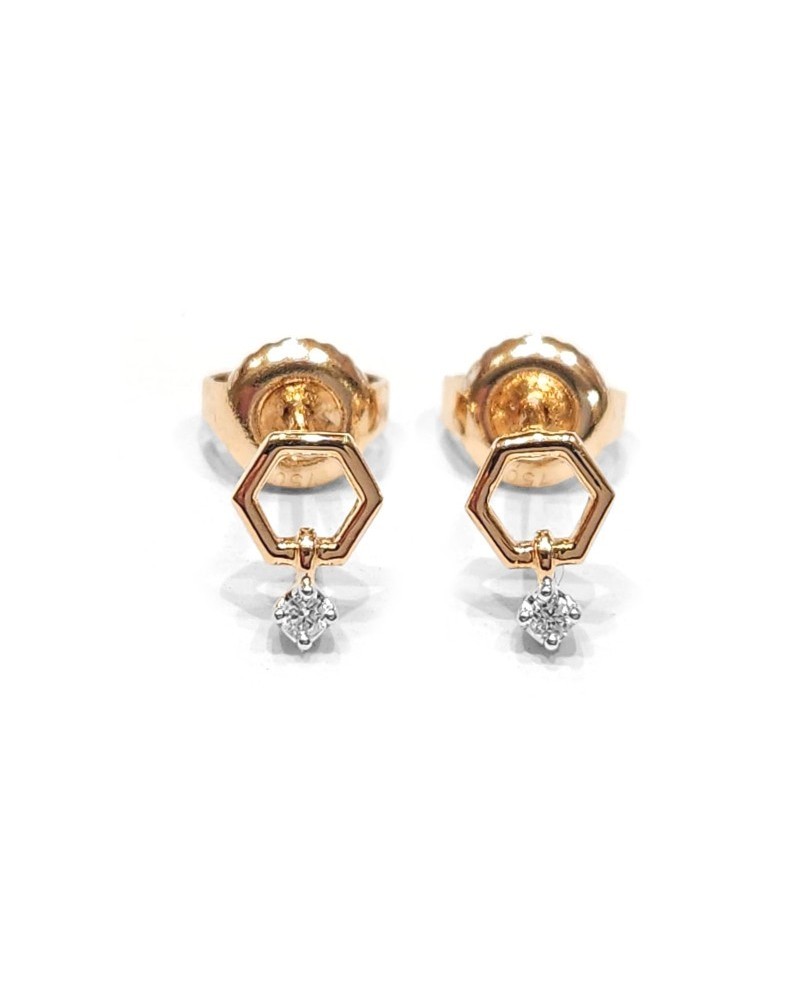 Crivelli Rose Gold Earrings with Diamond