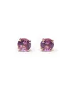 Boucles d'oreilles Crivelli Light Point en or rose avec saphirs roses