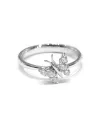 Anello Crivelli in Oro Bianco con Farfalla di Diamanti
