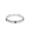 Crivelli Ring in White Gold with Spheres and Sapphires