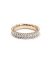 Crivelli Band Ring in Rose Gold with Diamonds
