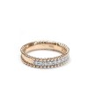 Crivelli Band Ring in Rose Gold with Diamonds
