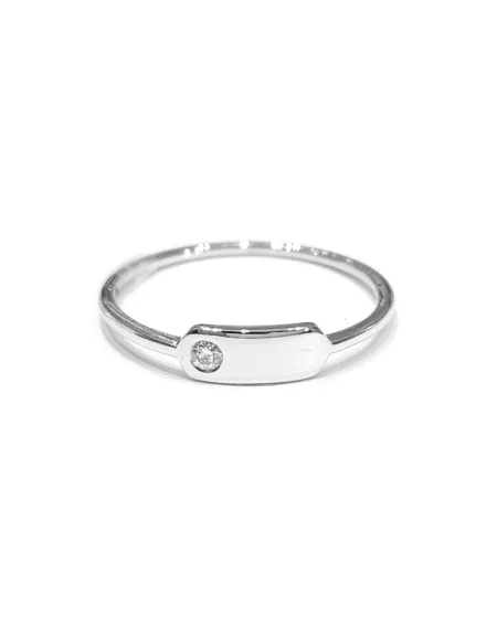 Crivelli White Gold Ring with Diamond