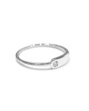 Alliance Crivelli en or blanc avec diamant