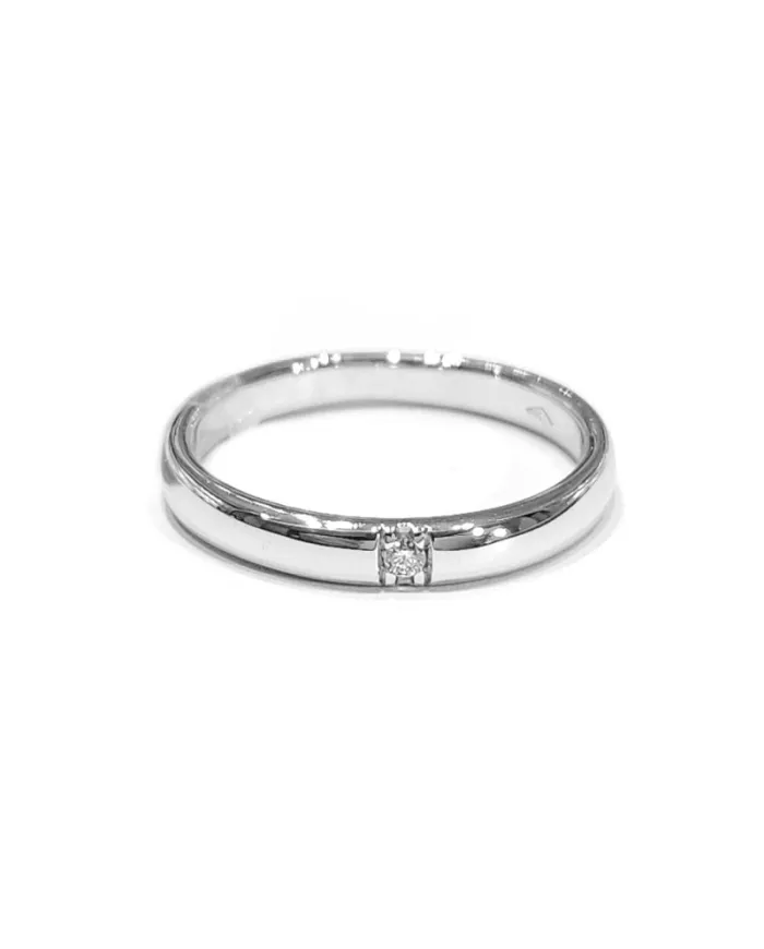 Crivelli White Gold Ring with Diamond