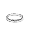 Alliance Crivelli en or blanc avec diamant