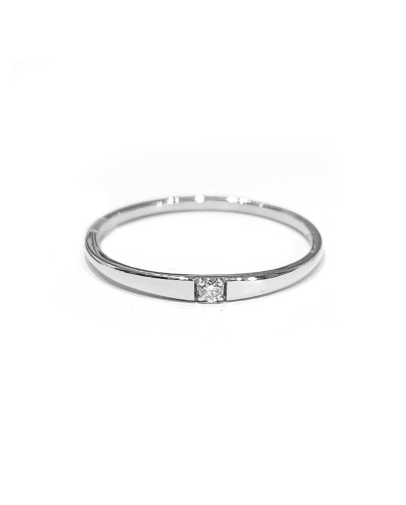 Crivelli White Gold Ring with Diamond