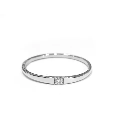 Crivelli White Gold Ring with Diamond