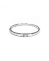 Alliance Crivelli en or blanc avec diamant